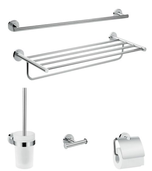 Hansgrohe-HG-Bad-Accessoire-5-teiliges-Set-Logis-Universal-chrom-41728000 gallery number 1